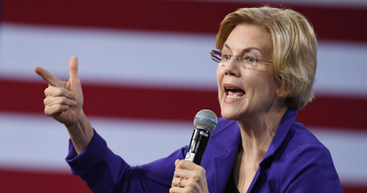 Democratic presidential candidate Sen. Elizabeth Warren speaks at a forum April 27, 2019, in Las Vegas.