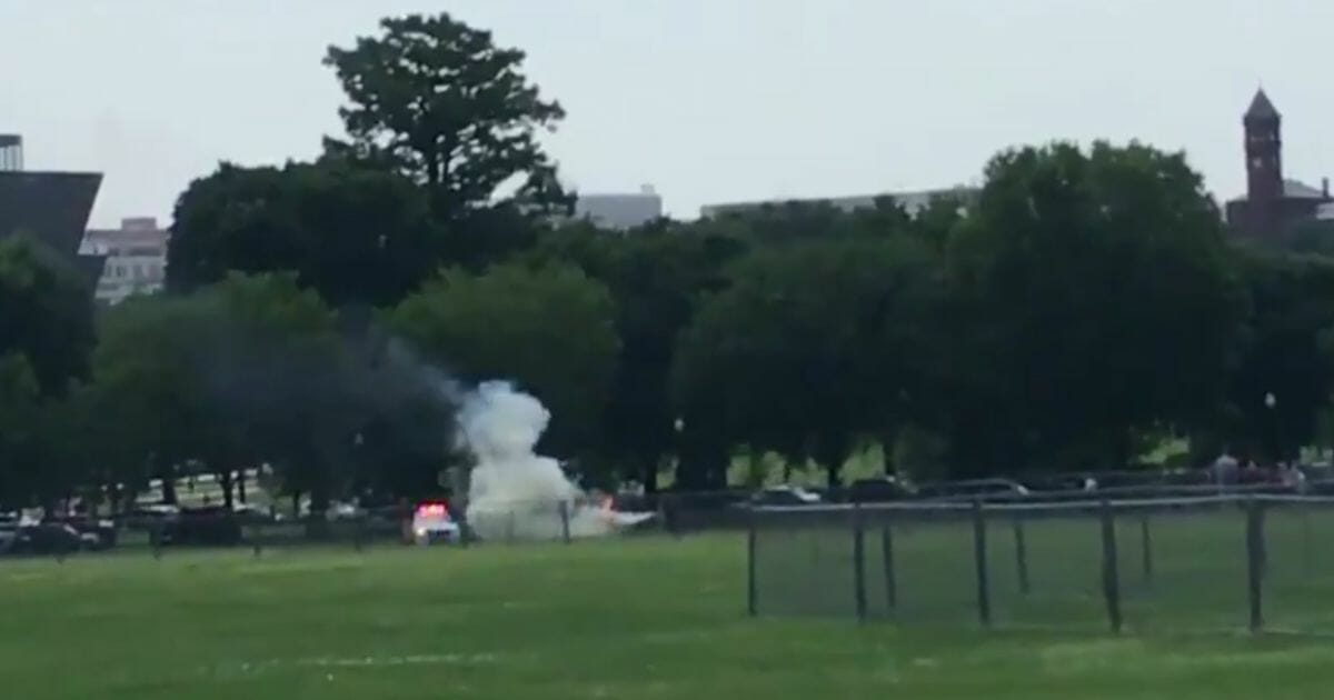 A man reportedly set himself on fire near the White House on Wednesday, May 29, 2019.