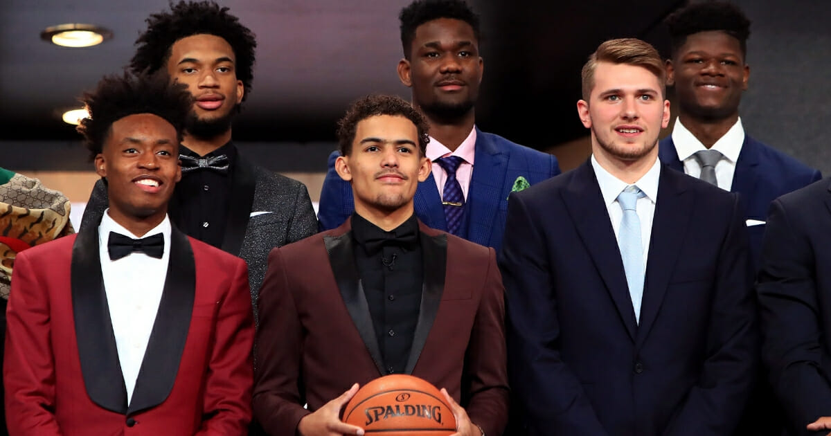 From left, NBA rookies Collin Sexton, Marvin Bagley III, Trae Young, Deandre Ayton, Luka Doncic and Mo Bamba.