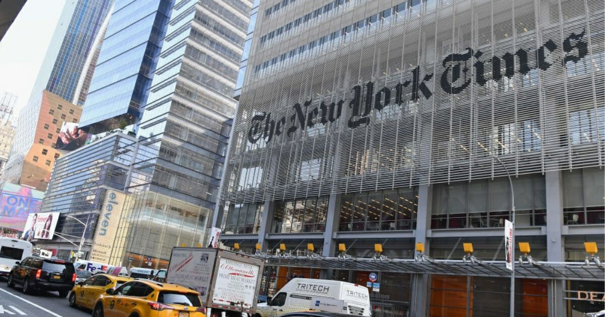 The New York Times building on Sept. 6, 2018, in New York City.