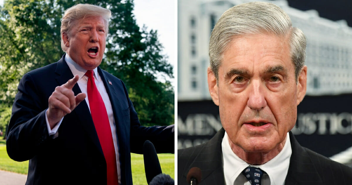 President Donald Trump, left, ripped into Robert Mueller, right, and his group of special counsel prosecutors on Thursday.