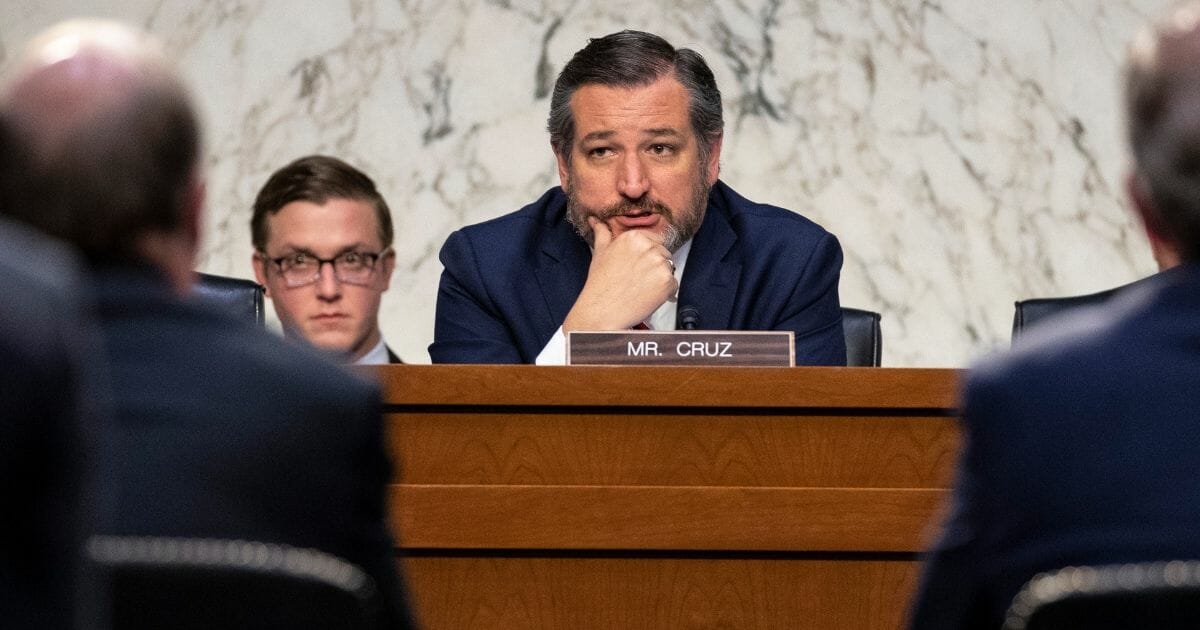 Sen. Ted Cruz listens during a Senate Commerce Subcommittee hearing on March 27, 2019, in Washington, D.C.