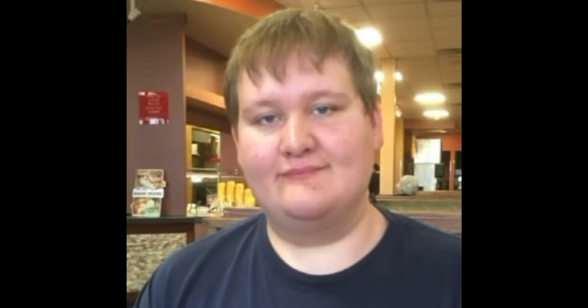 Photo of teen when he was at his heaviest.