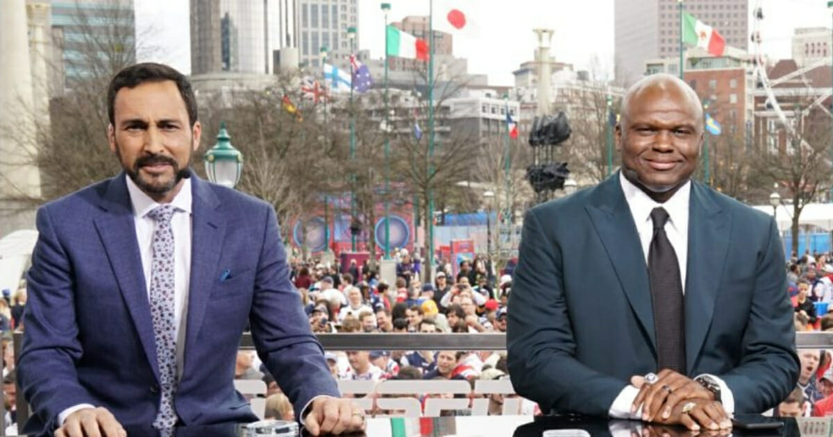 ESPN announced its "Monday Night Football" team will include play-by-play man Joe Tessitore, left, and analyst Booger McFarland, right.