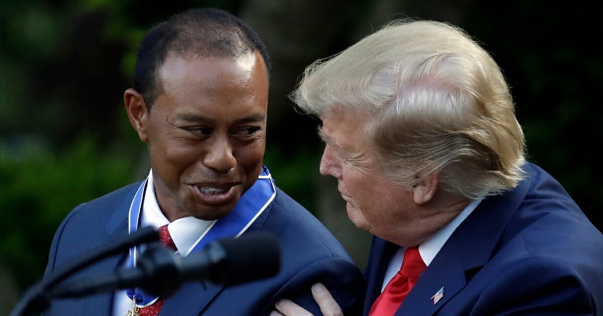 Tiger Woods and Trump