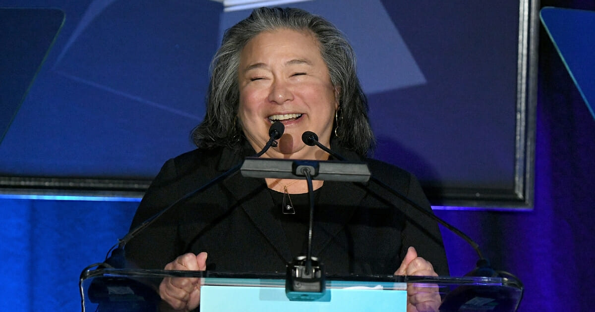 Tina Tchen, chair of the Recording Academy's Diversity and Inclusion Task Force, presents onstage at the 61st Annual GRAMMY Awards - Entertainment Law Initiative at the Fairmont Miramar Hotel on February 8, 2019 in Santa Monica, California. (Michael Kovac / Getty Images for NARAS)