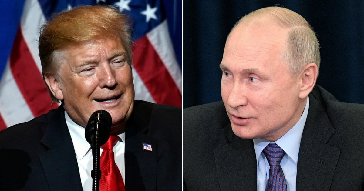 U.S. President Donald Trump; Russian President Vladimir Putin