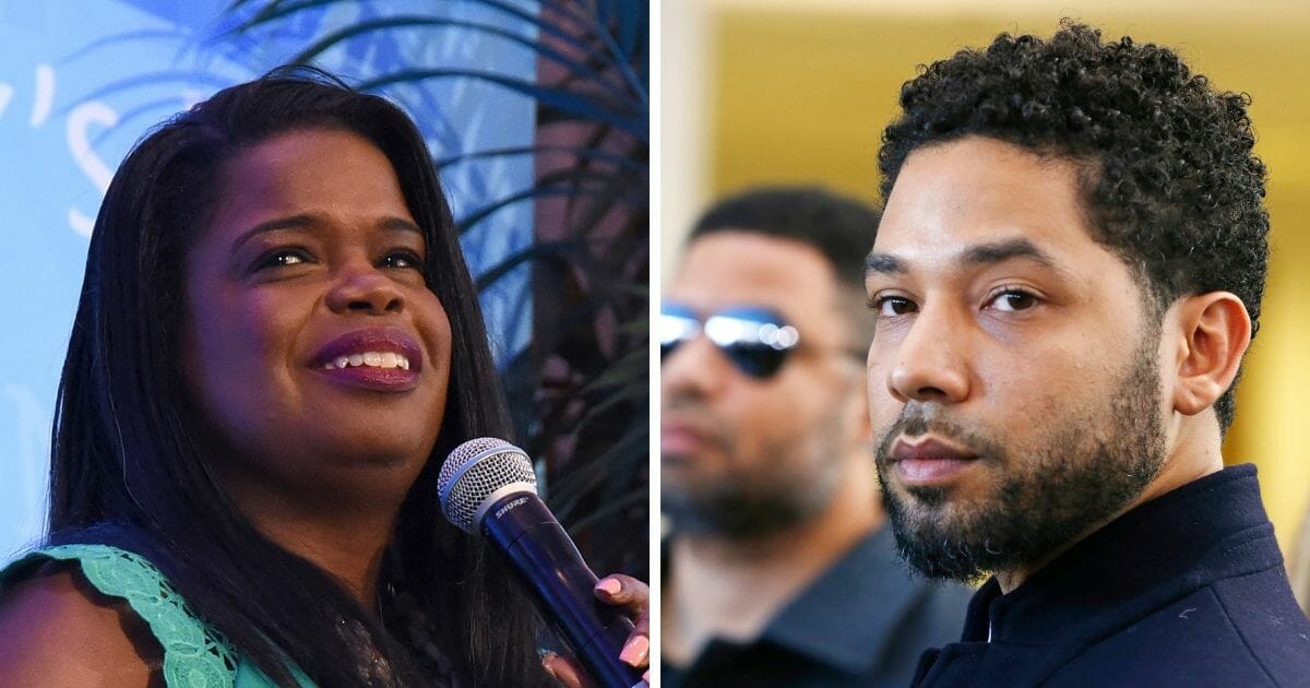 Cook County, Illinois State's Attorney Kim Foxx, left; and actor Jussie Smollett, right.