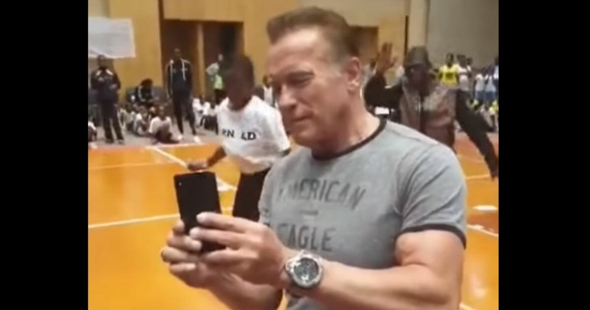 Arnold Schwarzenegger attacked in South Africa.