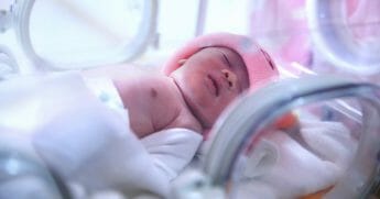 Newborn baby in hospital