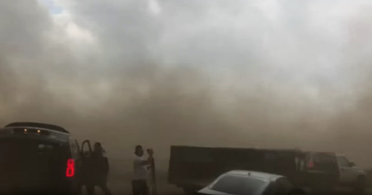 Reed Timmer is one of a small group of people to actually document what it's like to be inside a tornado, on foot, as it's forming. (Reed Timmer / YouTube screen shot)