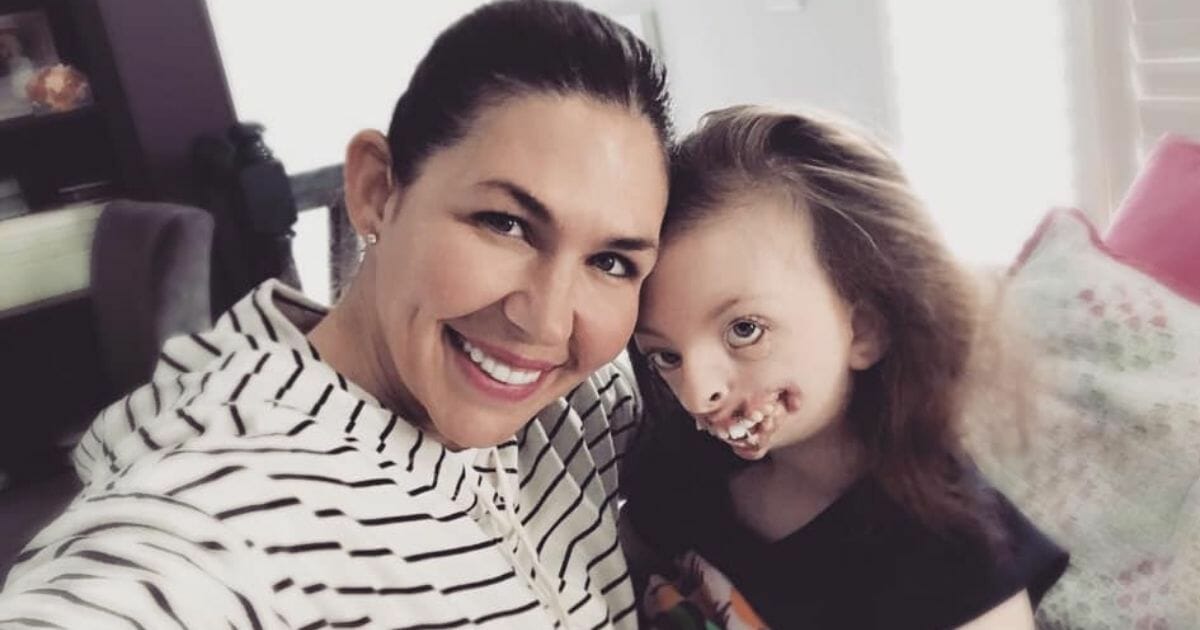 Natalie Weaver and her daughter