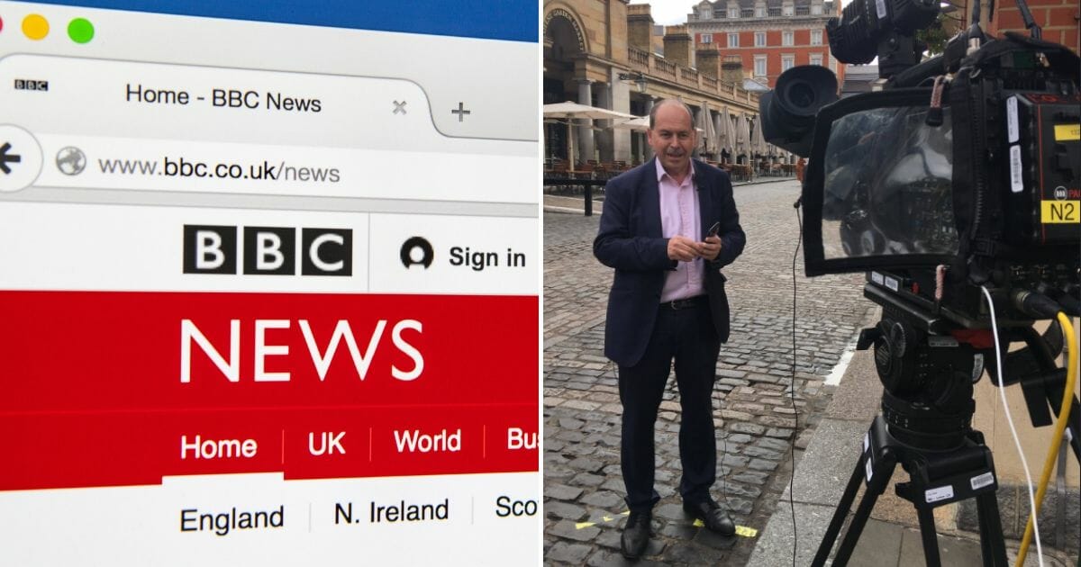 BBC News homepage, left, and Rory Cellan-Jones, right.