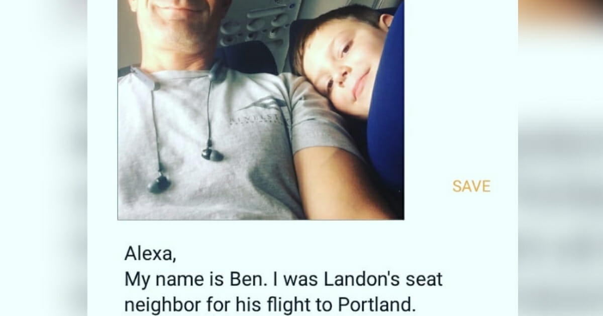 Alexa Bjornson, whose son Landon has high-functioning autism, knew she wanted to go above and beyond for whoever ended up next to her son on a plane to Portland.