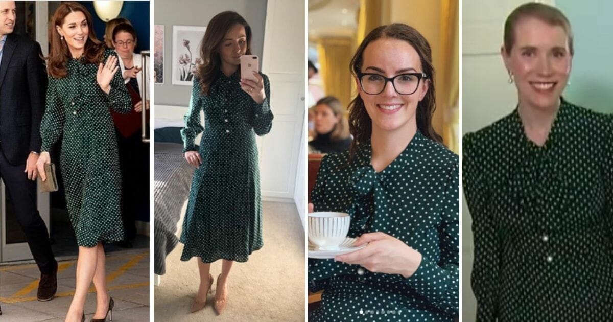 Women dressed like Kate Middleton