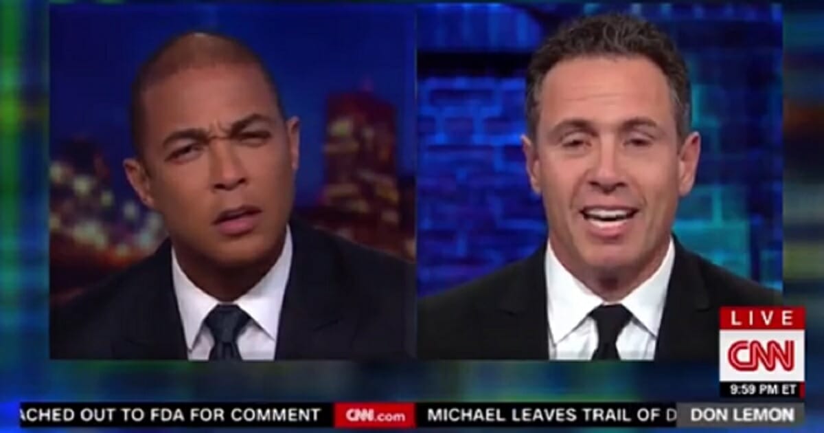 CNN's Don Lemon, left, and Chris Cuomo, right.