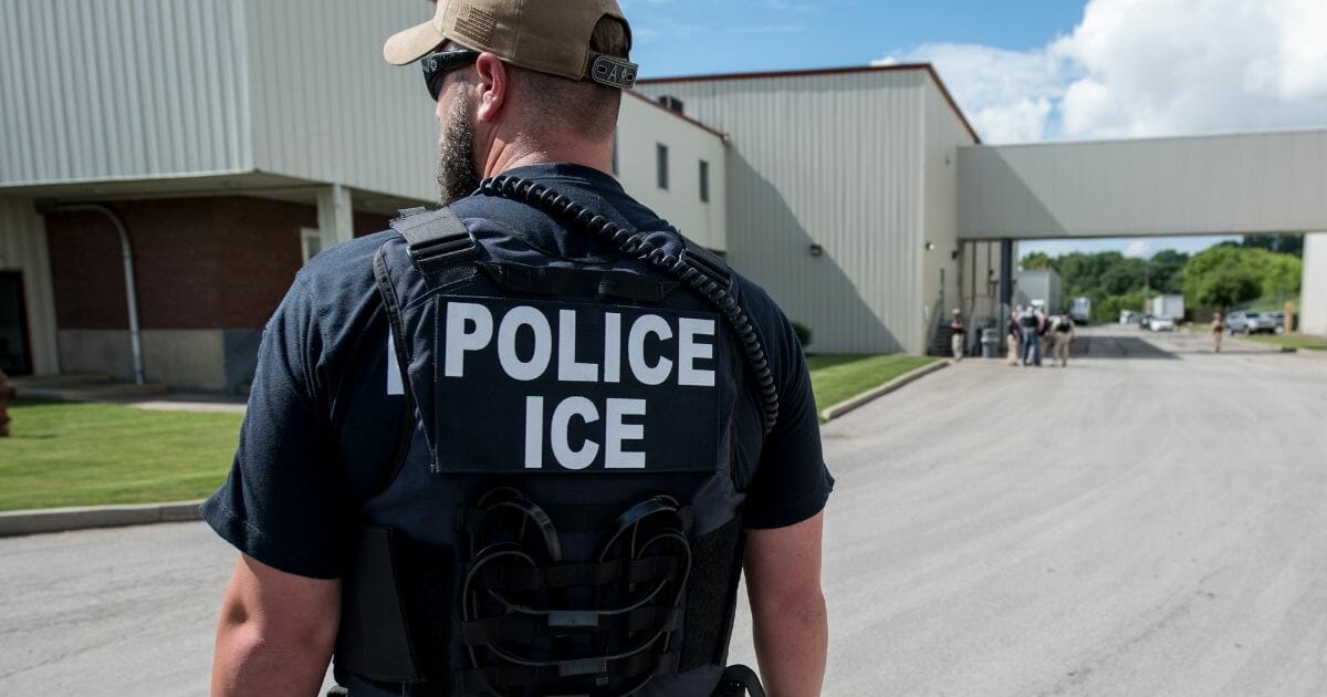 US Immigration and Customs Enforcement's special agent preparing to arrest alleged immigration violators.
