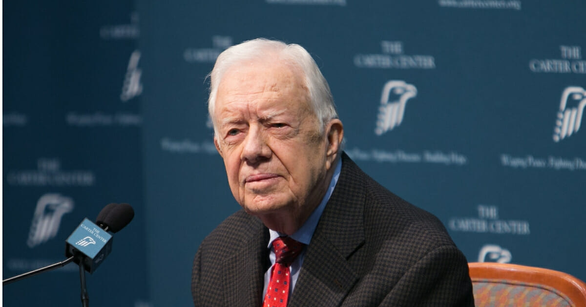 Former President Jimmy Carter discusses his cancer diagnosis during a press conference at the Carter Center on Aug. 20, 2015 in Atlanta, Georgia.