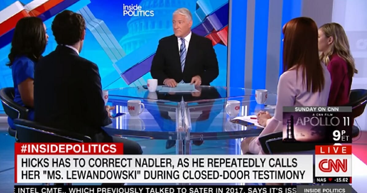 CNN host John King on Friday hosts an "Inside Politics" panel that was unusually critical of House Democrats for their treatment of former White House aide Hope Hick.