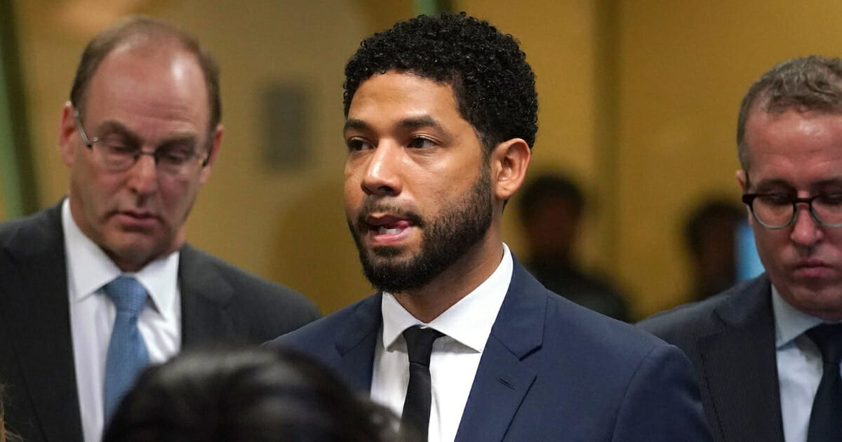 Actor Jussie Smollett appears in court.