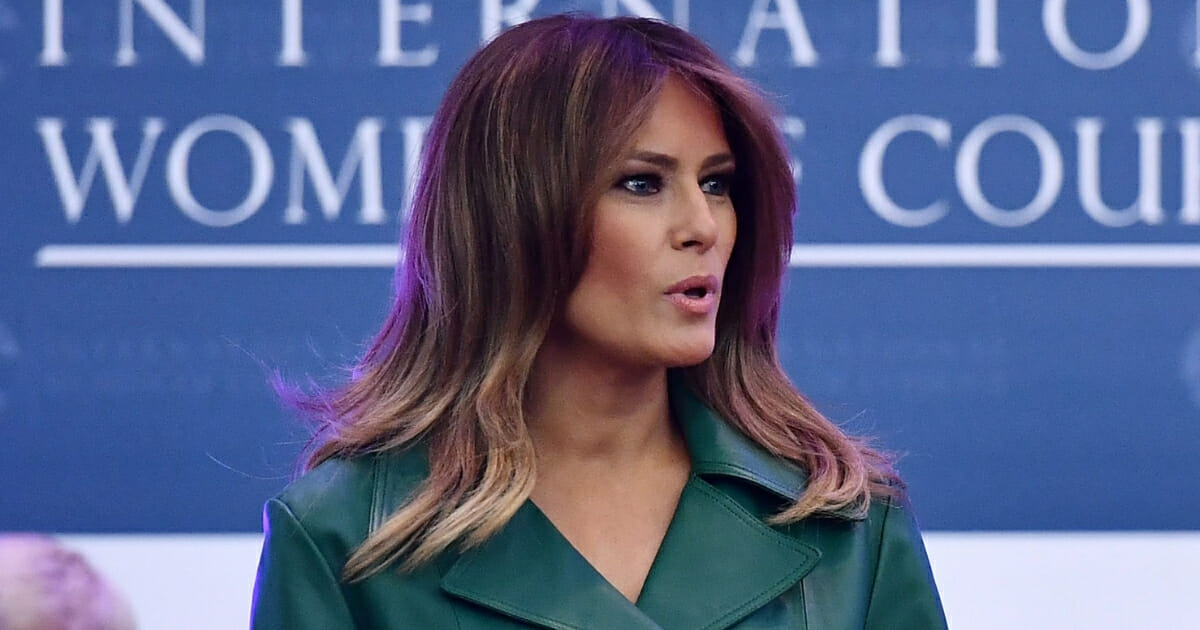First lady Melania Trump speaks during the 2019 International Women of Courage awards ceremony at the State Department in Washington, D.C. on March 7, 2019.