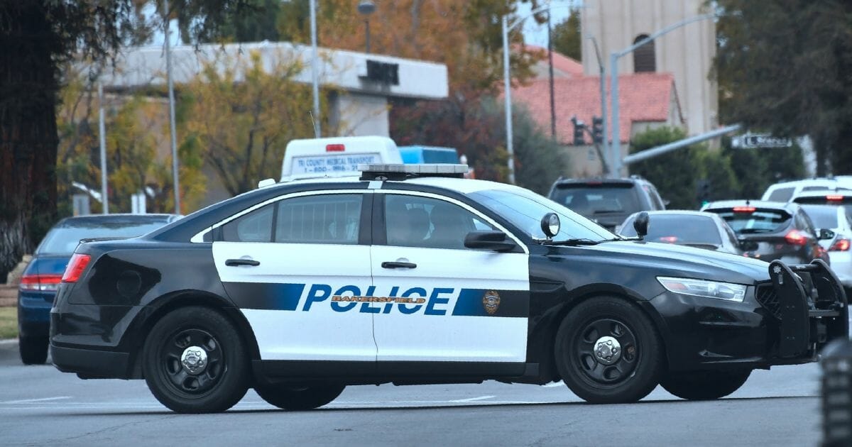 A police cruiser on patrol Nov. 17, 2017, in Bakersfield, Calif.