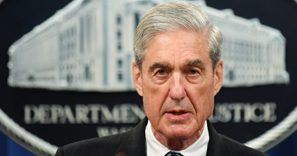 Special counsel Robert Mueller speaks on the investigation into Russian interference in the 2016 presidential election at the U.S. Justice Department in Washington, D.C, on May 29, 2019. (Mandel Ngan / AFP / Getty Images)