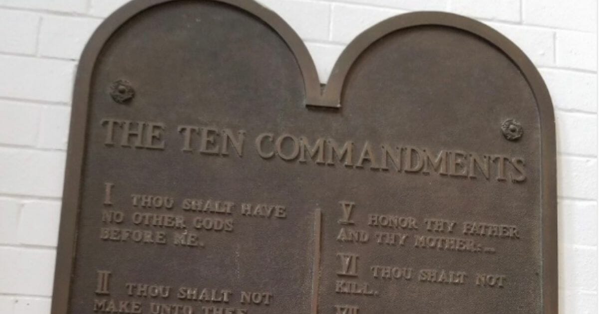 This Ten Commandments plaque was removed from Welty Middle School in Ohio by New Philadelphia City Schools.