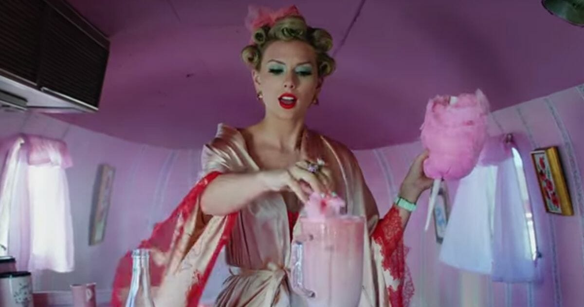 Singer Taylor Swift in a scene from her video for "You Need to Calm Down."