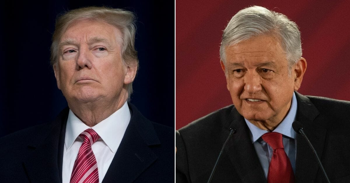 U.S. President Donald Trump; Mexican President Andres Manuel Lopez Obrador