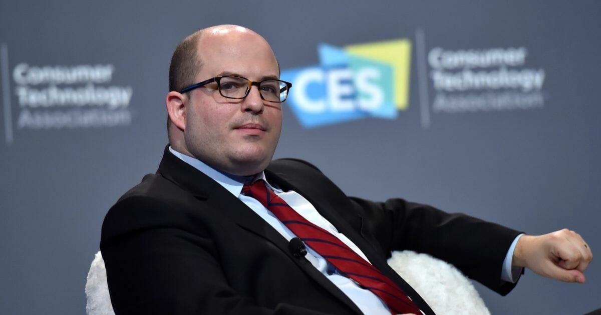 CNN's Brian Stelter speaks at CES 2019 in Las Vegas