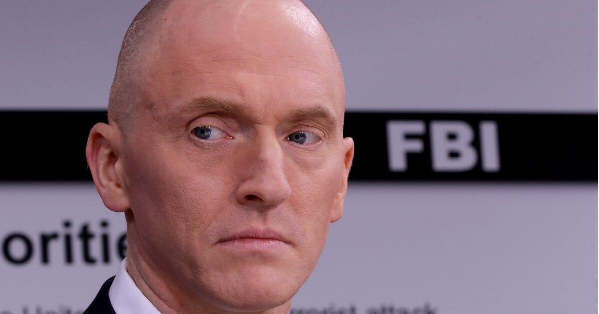 Carter Page participates in a discussion on 'politicization of DOJ and the intelligence community in their efforts to undermine the president' hosted by Judicial Watch at the One America News studios on Capitol Hill May 29, 2019 in Washington, DC.