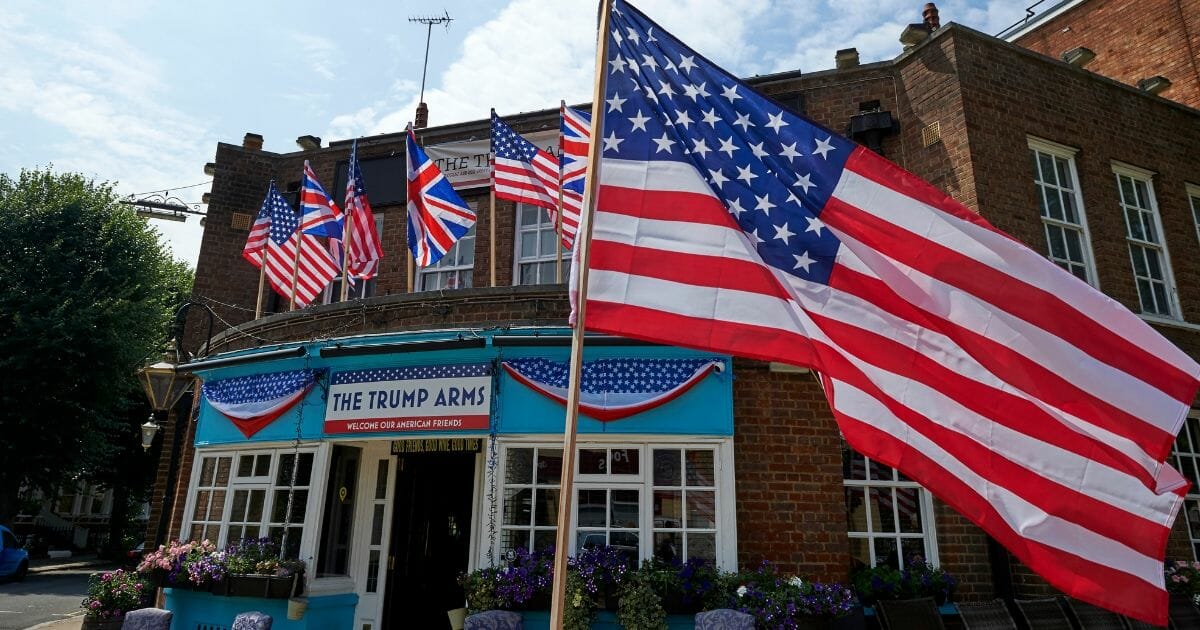 The Trump Arms tavern in London's West End.