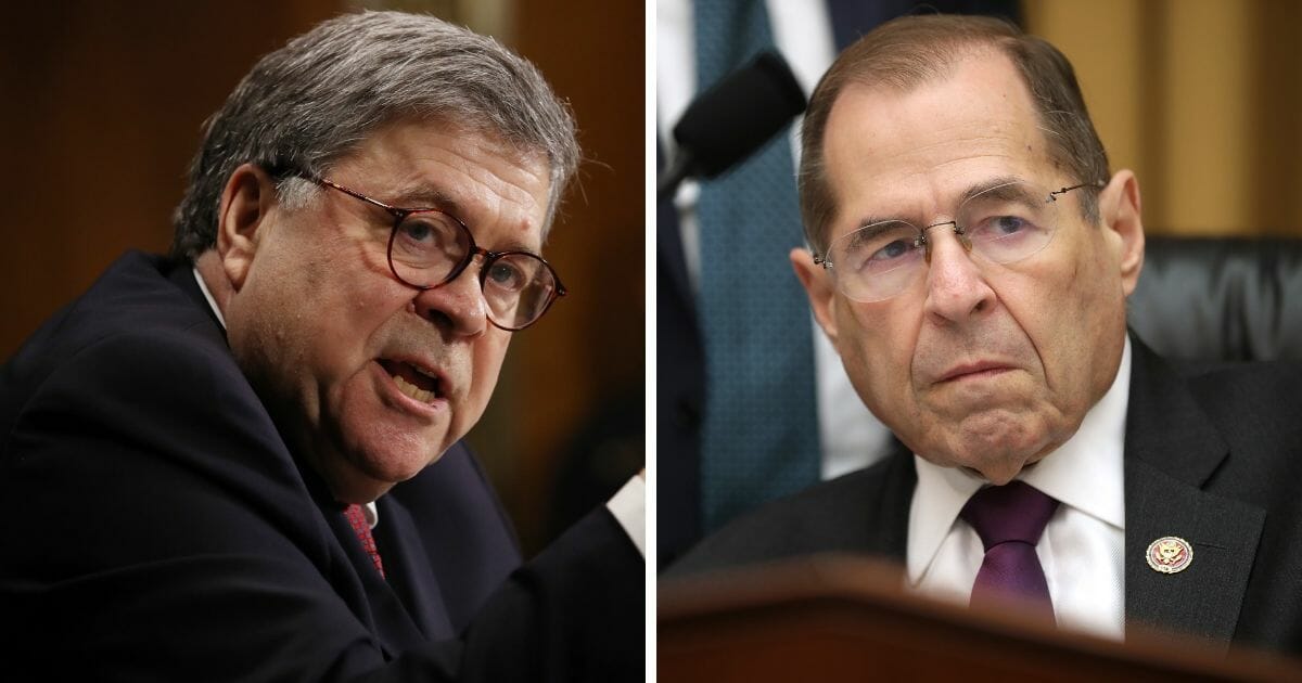 Attorney General William Barr, left; and U