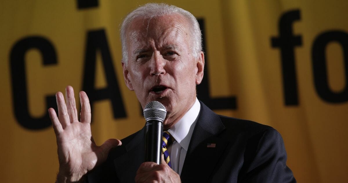 Joe Biden addresses the Poor People's Campaign in Washington.