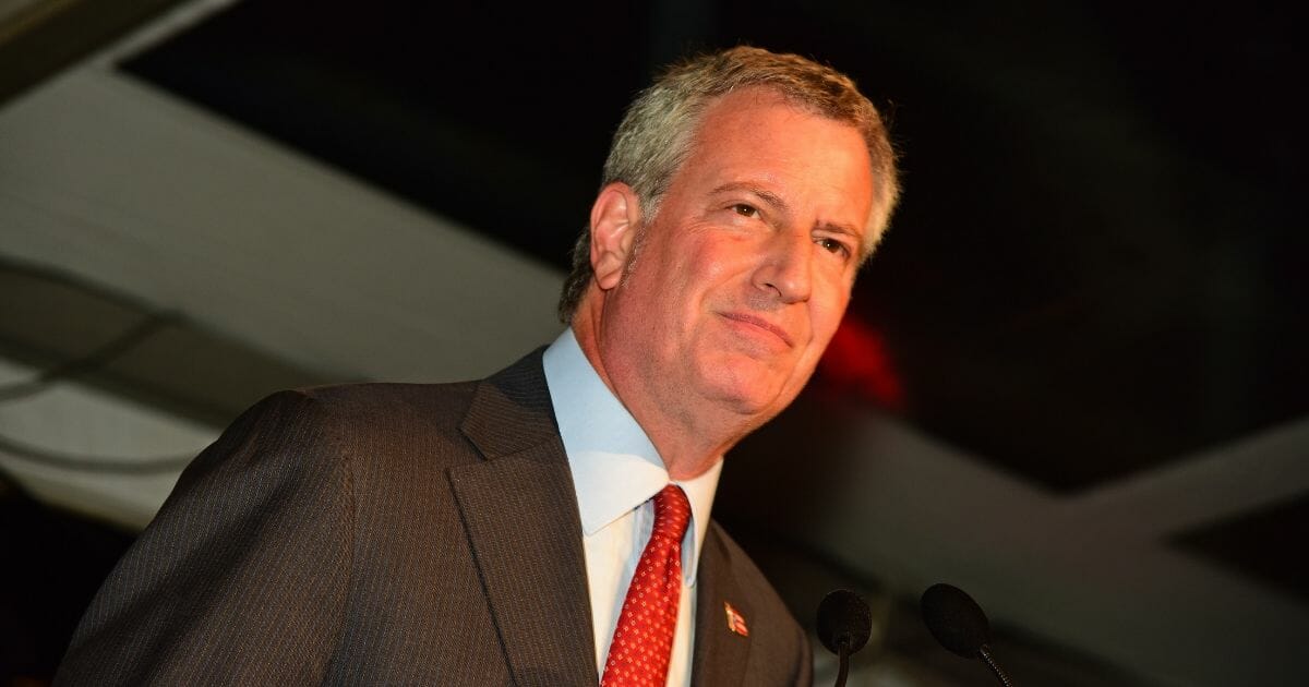 New York Mayor Bill ce Blasio.