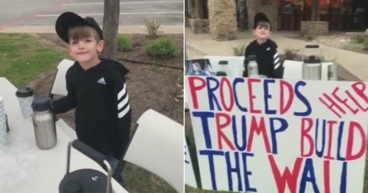 Boy raises money for Trump border wall
