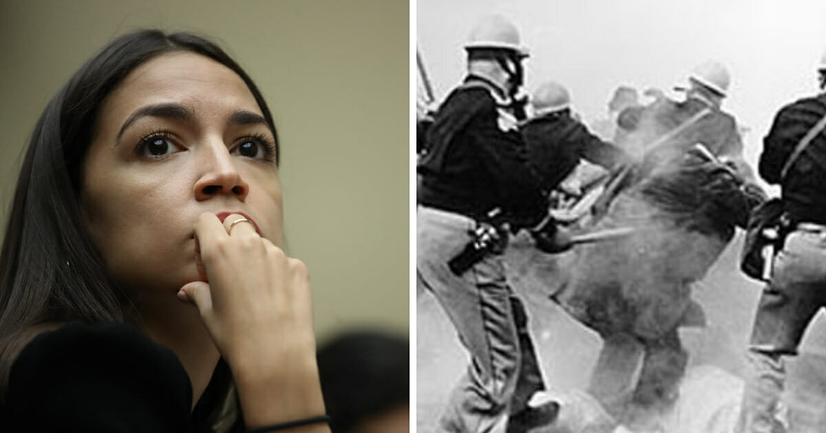 AOC recently said she was picking up the mantle of the civil rights movement and running with it and that "the squad" was involved in transformative politics.