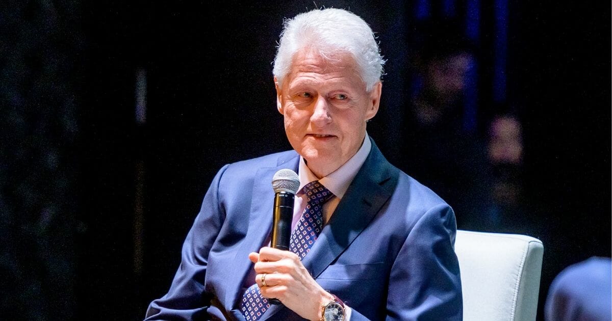 Former President Bill Clinton on Stage during "An Evening With The Clintons" at Beacon Theatre on April 11, 2019, in New York City.