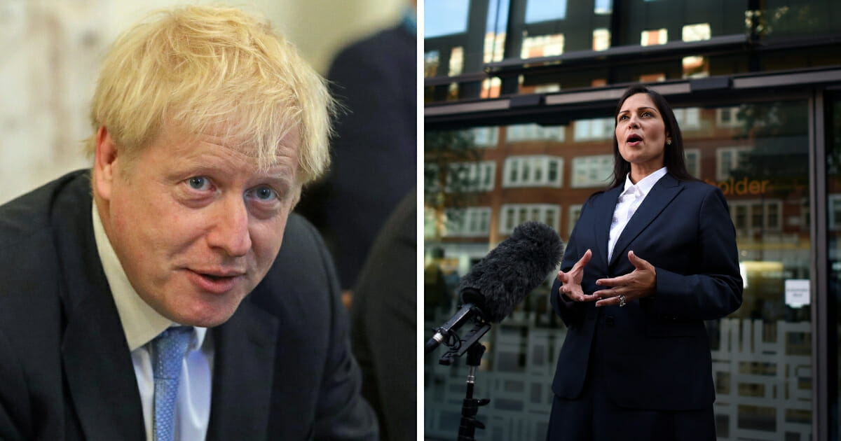 New British Prime Minister Boris Johnson, left, has ditched his predecessor Theresa May's more moderate allies in favor of an inner circle bursting with conservative credentials. New Home Secretary Priti Patel, right, even seems to be a fan of none other than former U.S. President Ronald Reagan.