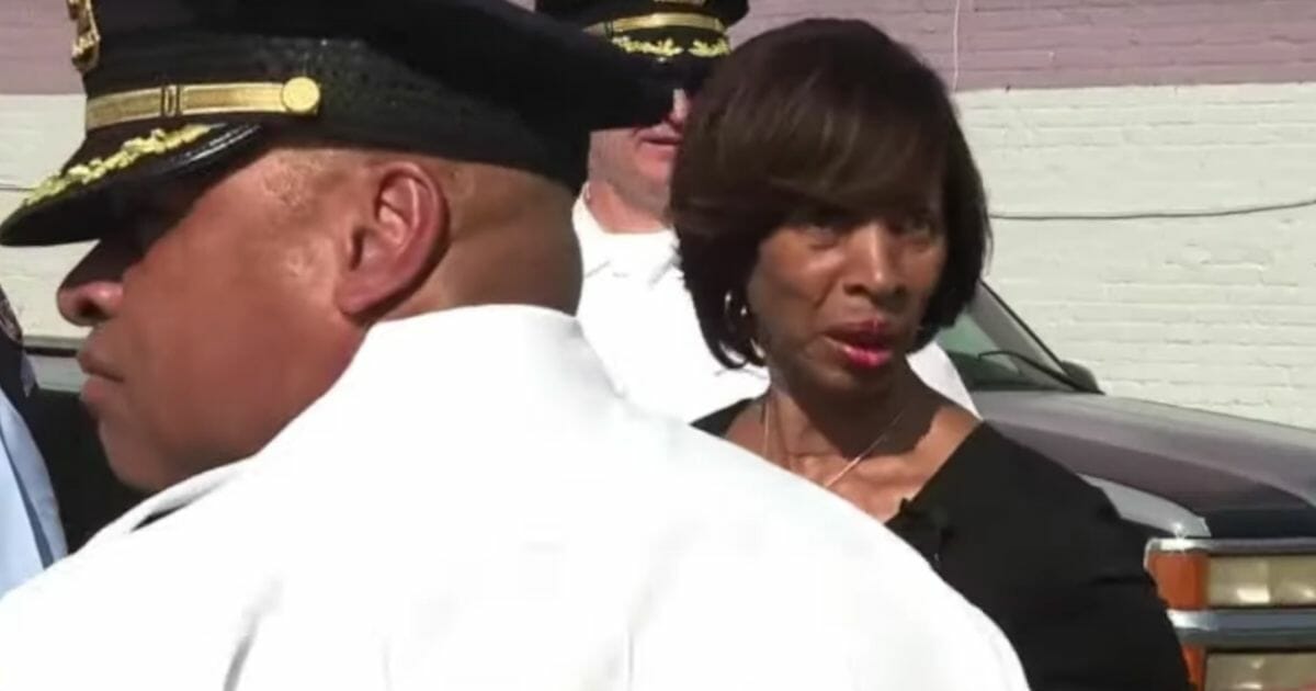 Catherine Pugh, then-mayor of Baltimore, toured the city in September 2018.