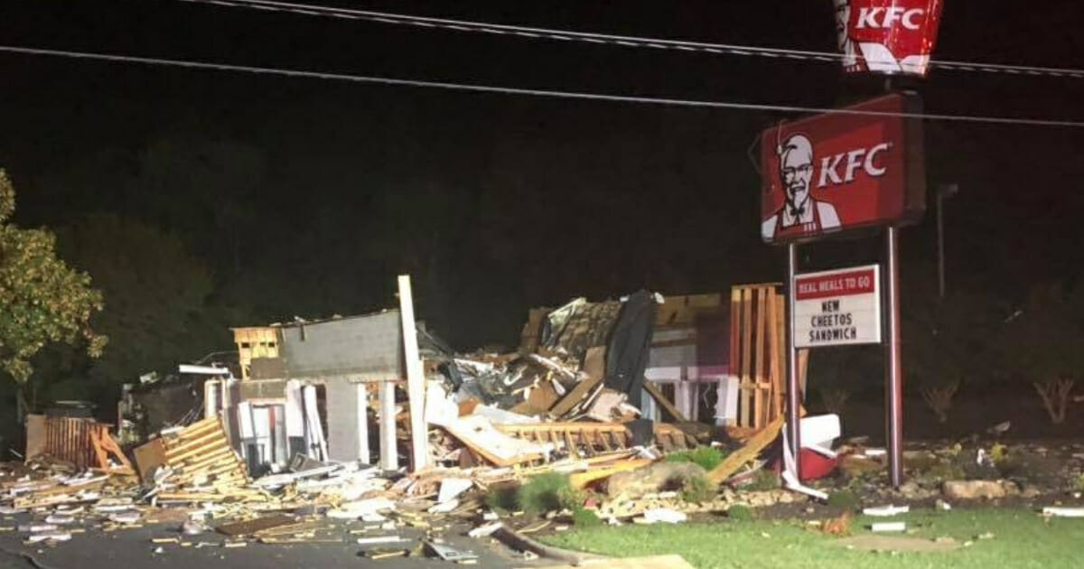 Officials are investigating the exact cause of a gas explosion that essentially destroyed a North Carolina-based Kentucky Fried Chicken restaurant early Thursday.