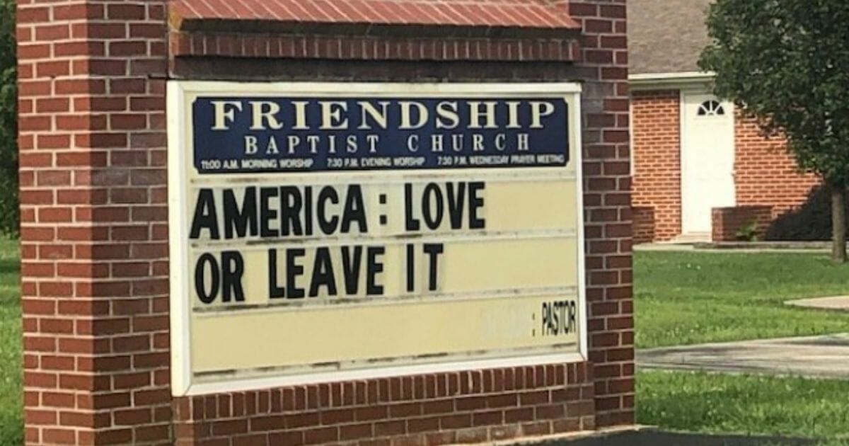 Friendship Baptist Sign