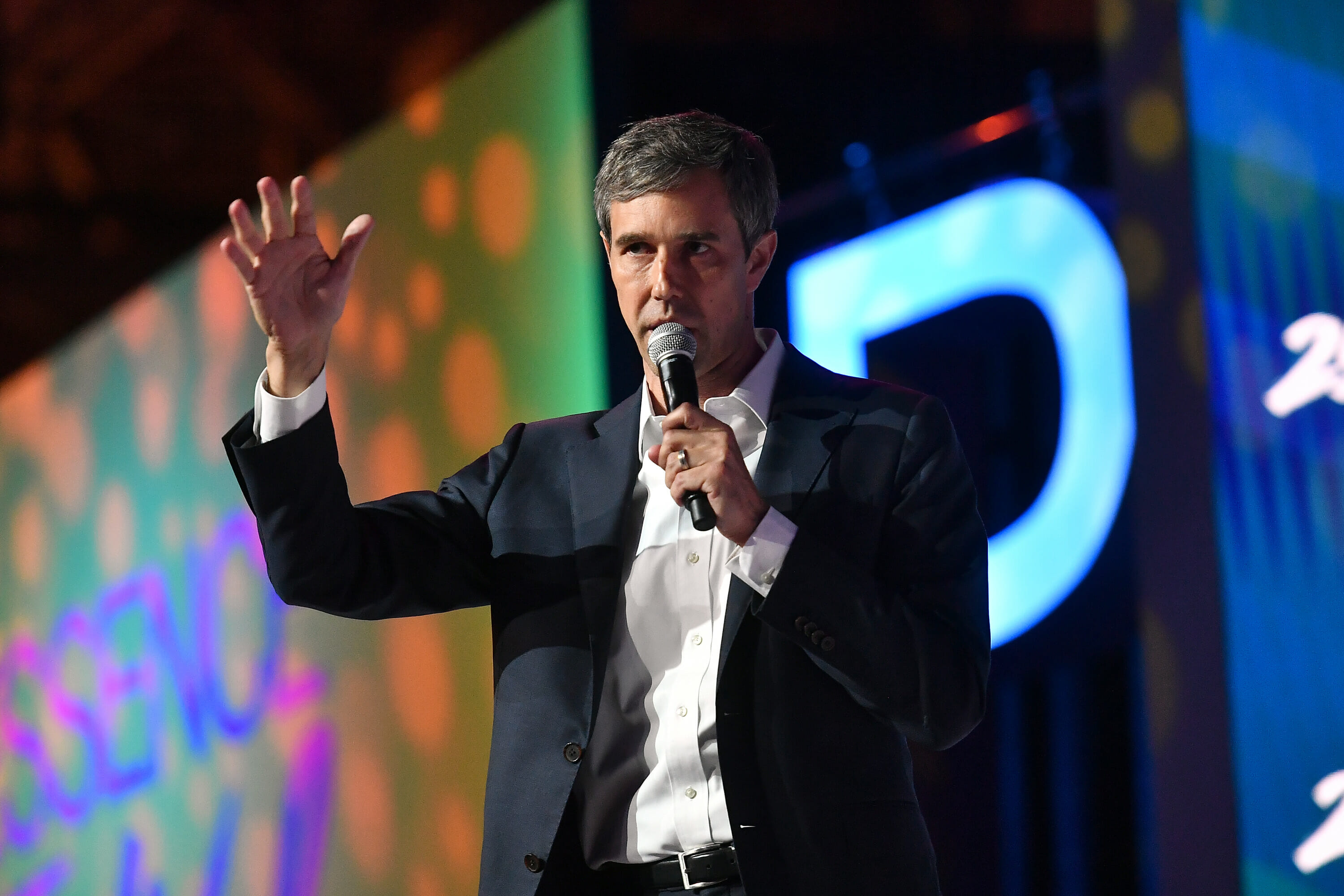 Beto O'Rourke speaks on stage at the 2019 ESSENCE Festival at Ernest N. Morial Convention Center on July 6, 2019, in New Orleans, La.