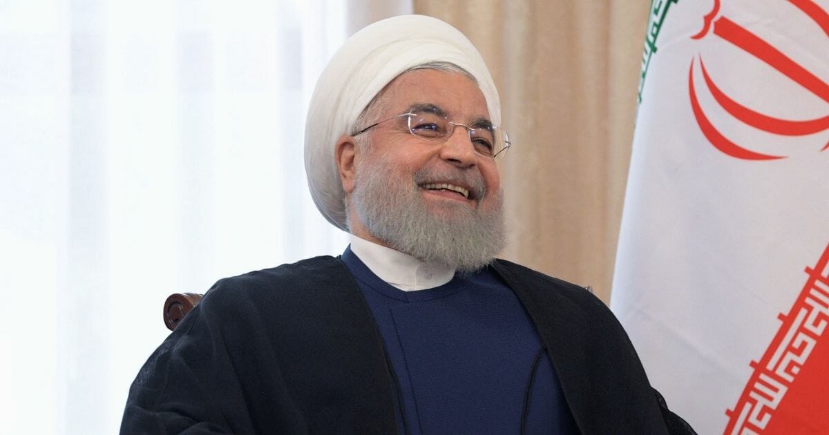 Iranian President Hassan Rouhani attends a meeting on June 14, 2019, in Bishkek, Kyrgyzstan.