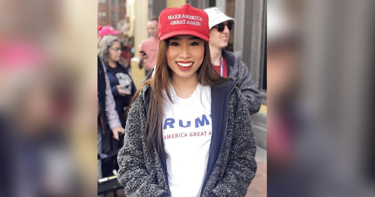 A pageant winner stripped of her title after old posts triggered liberals has scored a new gig with Team Trump.