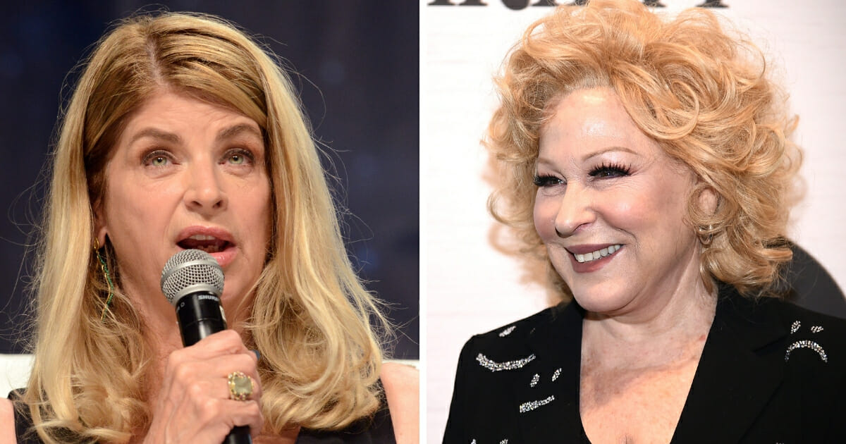 Actress Kirstie Alley, left, blasted entertainer Bette Midler, right, who went too far this week with what many saw as a racist attack on Trump supporters.