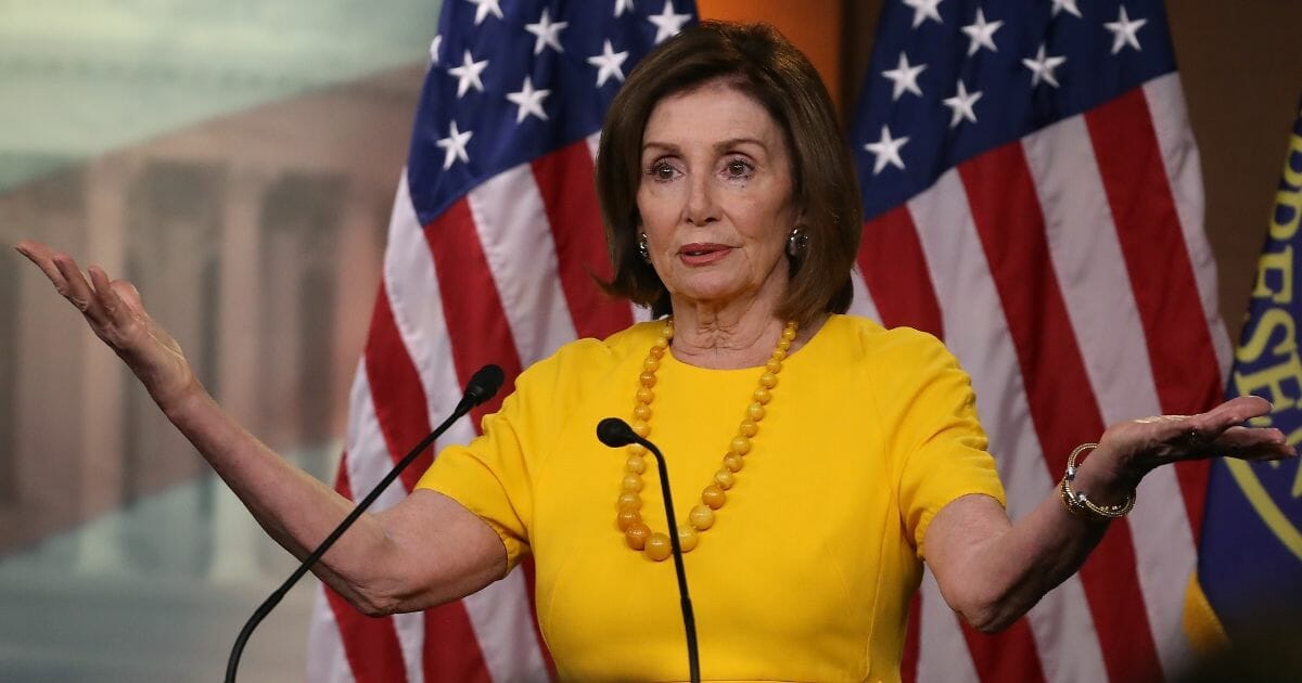 House Speaker Nancy Pelosi speaks during her weekly news conference on Capitol Hill, June 20, 2019, in Washington, D.C.