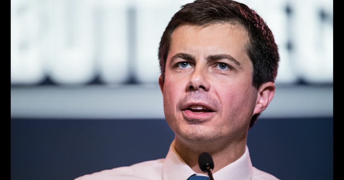 Democratic presidential candidate South Bend, Indiana Mayor Pete Buttigieg addresses the crowd at the 2019 South Carolina Democratic Party State Convention on June 22, 2019, in Columbia, South Carolina.