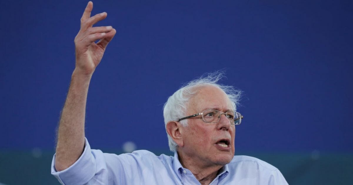 Presidential candidate Sen. Bernie Sanders, shown at a campaign rally July 26, 2019, in Santa Monica, California, made critical remarks about Baltimore in 2015.